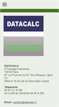 Mobile Screenshot of datacalc.fr